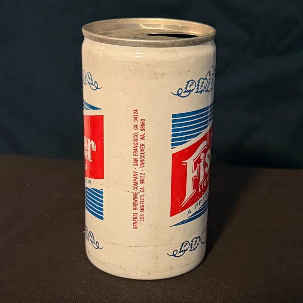 Fisher Light vintage Beer can